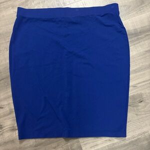 Universal Standard Danube Ponte Knit Skirt in blue